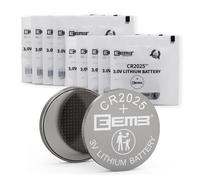 EEMB Paquete de 10 Baterías CR2025 3V de Litio (Pila Botón) para Llavero Fob, Calculadora, Contador de Monedas, Reloj, Monitor de Frecuencia Cardíaca