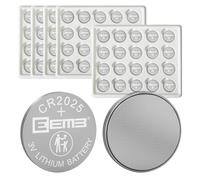 EEMB Paquete de 100 Baterías CR2025 3V de Litio (Pila Botón) para Llavero Fob, Calculadora, Contador de Monedas, Reloj, Monitor de Frecuencia Cardíaca