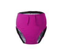EEOST Pañales de natación reutilizables para adultos, para necesidades especiales, trajes de baño para incontinencia, impermeables, a prueba de fugas, unisex (8-10T, rosa)
