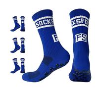 EEPLUYTY Calcetines Futbol Antideslizantes, Calcetines Futbol Hombre,Adecuado Para Fútbol, Baloncesto y Otros Deportes (FR/ES, Números, 39, 47, Regular, Regular, Azul)