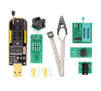 EEPROM Bios Programador USB Flash Binghe CH341B Programador + SOIC8 SOP8 Clip de Prueba + 1,8 V Convertidores + Quemadores de SOP8 a DIP8 Adecuado para eeprom 25cxx / 24cxx +