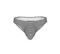 eeprty Calzoncillos de bikini con estampado de rayas negras y blancas para todos los días, ropa interior de poliéster elástico suave y transpirable, Negro, XXL