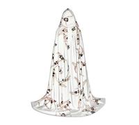 eeprty Capa de natación con capucha para adolescentes, disfraz de teatro, gótico, fantasía, medieval, capa larga