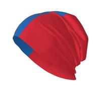 eeprty Gorro de punto suave con estampado de bandera de Mongolia, gorro de invierno cálido para mujeres y hombres, gorra unisex con puños para adultos, color negro