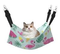 eeprty Hamaca de jaula para mascotas, diseño de flamenco, helado, frutas, hamaca cálida para mascotas, suave para colgar en invierno