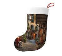 eeprty Italian Old Street - Medias navideñas de felpa suave, tradicionales a granel para chimenea de Navidad