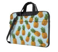 eeprty Pineapple. Bolsa para portátil con estampado de piña, moderna, retro, para su regalo de cumpleaños único, Black, 14 inch
