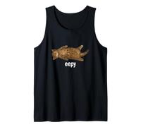 Eepy Funny Sleepy Cat Meme Viral Gen Z Hilarious Sleepy Cat Camiseta sin Mangas
