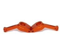 EEQANAO 2 Soportes de buje Trasero (izq./Der.) 533023 for RC, Modelo Hobby, Coche, camión de Carreras FS 1/10, Buggy for Tru-ggy 53810, Piezas de aleación de Aluminio Hop-Up.(Orange)