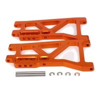 EEQANAO Brazos de Control de suspensión Inferior Trasera 513008 for RC, Modelo Hobby, Coche, camión de Carreras FS 1/10, Buggy, aleación de Aluminio 53810, Piezas Hop-Up(Orange)