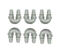 EEQANAO Conector de Codo de 180 Grados T50 for D-JI AG-RAS T25, Accesorios for Drones agrícolas, Codo de tubería de Agua con Curva en U de 180 Grados, 6 Unidades
