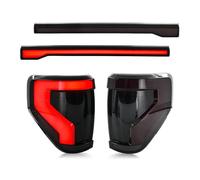 EEUNKT 2 luces traseras LED for el centro del maletero, compatibles con Ford F150 2009-2014, luces de freno traseras con intermitentes, ahumadas, Plug and Play.