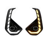 EEUNKT Compatible With Toyota Hilux 2024 2025 Daytime Running Light Front Fog Lamp Turn Signal DRL Headlight 2-Colors Accessories 12V(DRL Only)