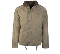 Eeuu Azul Marino Cubierta Chaqueta N-1 Invierno USN Ejército Usmc Vintage Oliva