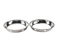 Eeuye 2 Piezas de Acero Inoxidable Wok Ring Metallic Round Bottom Wok Rack 10.43X11.8 Pulgadas TamañO Universal Pulgadas para Sartenes de Gas