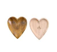 Eeuye Cuenco de Oración en Forma de Corazón, Cuenco de Madera para Masa, Cuenco de Oración con Forma de Corazón, Regalo Religioso de Navidad, Regalo Cristiano para Mujeres y Hombres