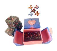 Eeuye Juego de Caja de Regalo Sorpresa de Moda Bolsa de Regalo Personalizada Regalo de Cumpleaños Regalo de San Valentín sobre Rojo Que Rebota G