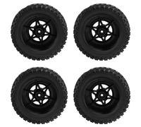 Eeuye Ruedas y Neumáticos RC 4 Piezas 1/10 Escala RC Neumáticos para Camión de Recorrido Corto para Neumáticos 2WD Slash Arrma Senton