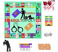 Eevhrqw Couple Adult Opoly,adultopoly,Couple,Couple Adult Opoly for Adults,Bedroom Games for Couples, Relationship Card Game, Conversation Cards for Couples