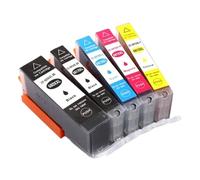 eewwgjrTHH Cartucho de Tinta Compatible con Impresora 680 681 PGI680 CLI681 PGI-680 CLI-681 TS6365 TR7660 TS8360 TR8660 TS9565(5COLOR-1SET)