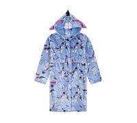 Eeyore - Albornoz de forro polar con capucha para mujer, color azul, azul, 40-42