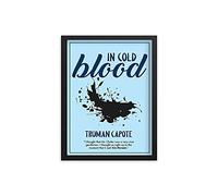 Eeypy Póster de metal con texto en inglés "In Cold Blood Book" para pared, 20,3 x 30,5 cm