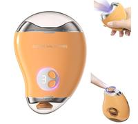 EEYZD Cortaúñas automático pulido eléctrico 2 en 1,recortador uñas recargable por USB,extractor polvo uñas,con almacenamiento pinzas para uñas para cuidadores,niños,ancianos,adultos,Naranja