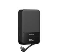 EF ECOFLOW Batería de carga magnética de 10 000 mAh, color negro, cargador portátil inalámbrico, 65 W, batería de carga rápida con cable USB-C, compatible con iPhone 16/15/14/13/12 Series