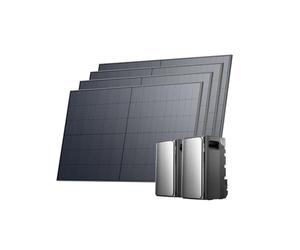 EF ECOFLOW Batería Stream Ultra y AC Pro 3,84 kWh para Kit Solar, 4 Paneles solares de 500W, Doble Puerto de CA de 2300W, 6000 ciclos de Carga, Plug & Play, Ampliable hasta 21 kWh, TOU, IA