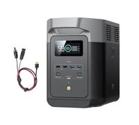 EF ECOFLOW DELTA 2 1024 Wh/Estación de energía portátil con cable XT60i, generador solar con LiFeP04, capacidad ampliable hasta 3 kWh, carga rápida de 0-80% en 50 mins, grupo electrógeno para