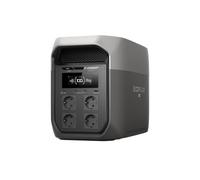 EF ECOFLOW DELTA 3 Max - Estación de energía portátil, batería LiFePO4 de 2048 Wh, salida X-Boost de 2400 W, carga ultrarrápida del 0 al 80% en 51 minutos, generador solar para respaldo del hogar