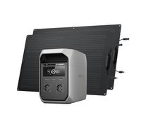 EF ECOFLOW Generador solar portátil DELTA 3 Classic con 2 paneles solares flexibles 100 W, batería LiFePO4 1024 Wh, estación de energía para camping, autocaravanas y emergencias, salida CA de 1800 W