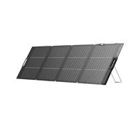 EF EcoFlow Panel solar portátil y ligero 220 W, diseño bifacial, y soporte | Conversión de 25%, celda solar tipo N, cable XT60 incorporado, guía de ángulo solar integrada, resistencia al agua IP68