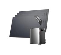 EF EcoFlow STREAM Ultra X batería de 3,84 kWh para kit solar con 4 paneles solares de 450 W, entrada solar de 2800 W (4 MPPT), dos puertos de CA de 2300 W, control inteligente con IA, plug-and-play