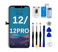 EFaith - Pantalla para iPhone 12/12Pro de Repuesto 6.1" Pantalla LCD Táctil Full HD Digitalizador con Kit de Reparación Completo, Protector de Pantalla, Modelos A2172, A2402, A2403, A2404, A2341