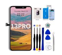 EFaith Pantalla para iPhone 13 Pro LCD 6.1" de Repuesto 3D Touch Face ID TrueTone FHD Pantalla Digitalizador con Kits de reparación para A2638, A2483, A2636, A2639 y A2640
