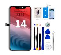 EFaith Pantalla para iPhone 14 LCD 6,1" de Repuesto 3D Touch Face ID TrueTone FHD Pantalla Digitalizador con Kits de Reparación para A2649, A2881, A2884, A2883, A2882