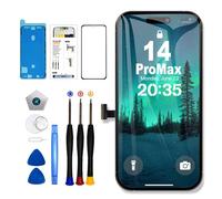 EFaith Pantalla para iPhone 14 Pro MAX LCD 6,7" de Repuesto, 3D Touch Face ID TrueTone FHD Pantalla Digitalizador con Kits de Reparación para A2894 A2651 A2893 A2895 A2896