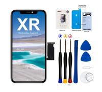 EFaith Pantalla para iPhone XR LCD,6,1 Pulgadas 3D Toque Display Digitalizador Táctil Vidrio con reparación Herramientas Pegatina Adhesiva Impermeable Compatible Modello A1984, A2105, A2106