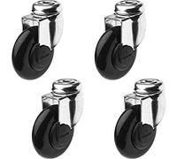 Efalock Clic Tec Piccolo - Juego de 4 ruedas para bicicleta, color plateado