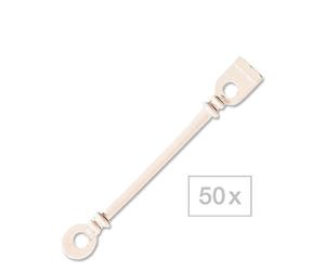 Efalock Correas de goma redondas con anillo separador Corto, sólo apto para bobinadoras cortas, Por paquete de 50 unidades