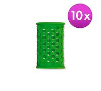 Efalock Enrollador de pelo corto Original Grip Verde, Ø 25 mm, Por paquete de 10 piezas