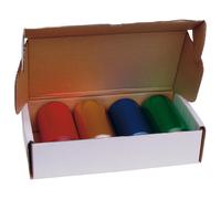 Efalock Juego de papel de aluminio en tiras blau, rot, grün, gold, 20 µ