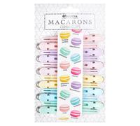 Efalock Macarons Combi Compartment Clips surtidos pastel pastel, 6 x 2 piezas