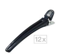 Efalock Pinzas para el pelo Negro, Por paquete de 12 piezas