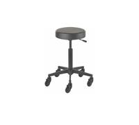 Efalock Taburete Rodante CLICTEC® REDONDO Negro Altura De Asiento M