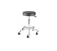 Efalock Taburete Rodante CLICTEC® REDONDO Plata Altura De Asiento M