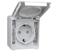 Efapel estanca 48 - Base schuko con protección estanca 48 gris