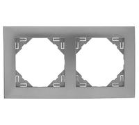 Efapel logus 90 - Marco doble logus aluminio