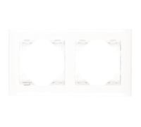 Efapel logus 90 - Marco doble logus blanco